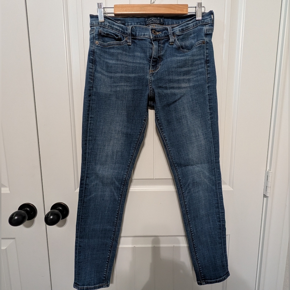 Lucky Brand Womens Charlie Skinny Dark Blue Jeans